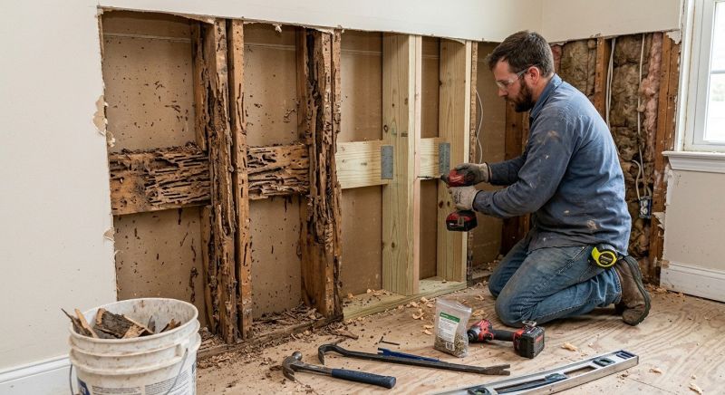 Termite Damage Restoration in Roswell, GA