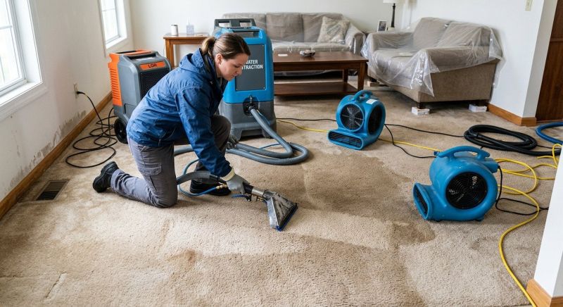 Wet Carpet Drying in Gilbert, AZ